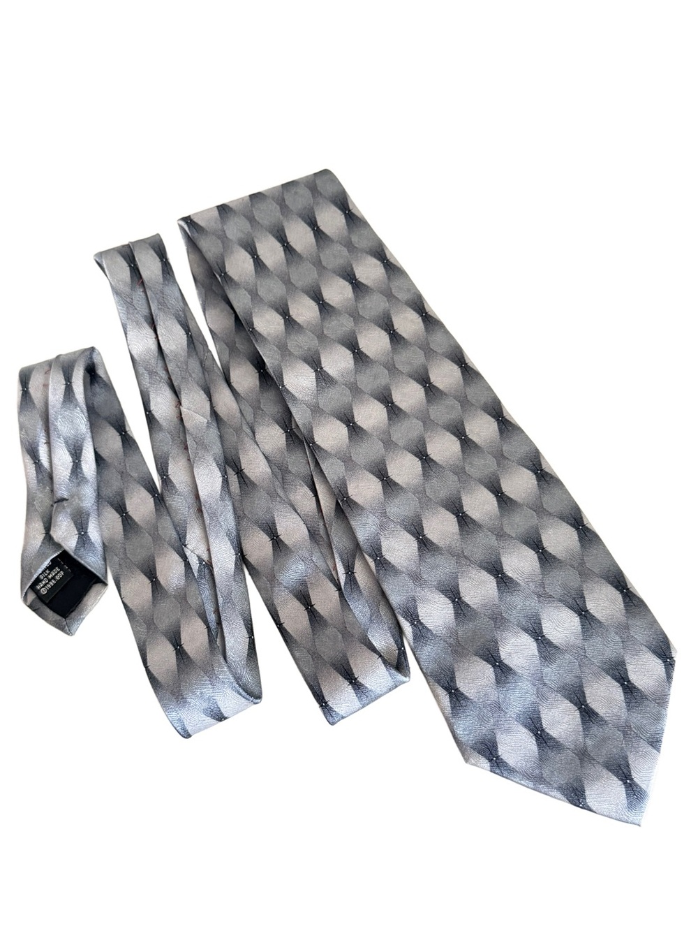 Vintage 1998 Grateful Dead Silk Tie Space 16th Set Silver Grey XL 4" x 60" GDP